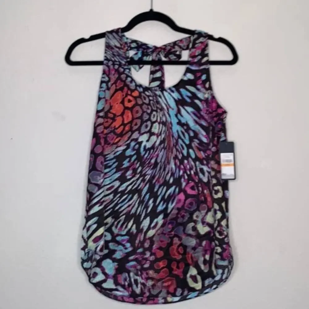 5/$25 Rachel Roy Animal Print Tie Back‎ Tank Top